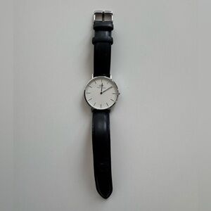 Daniel Wellington Black Leather Watch